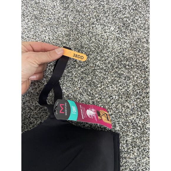 Maidenform One Fab Fit Modern Demi T-Shirt Bra Underwire 38DD NWT Black - Picture 6 of 7